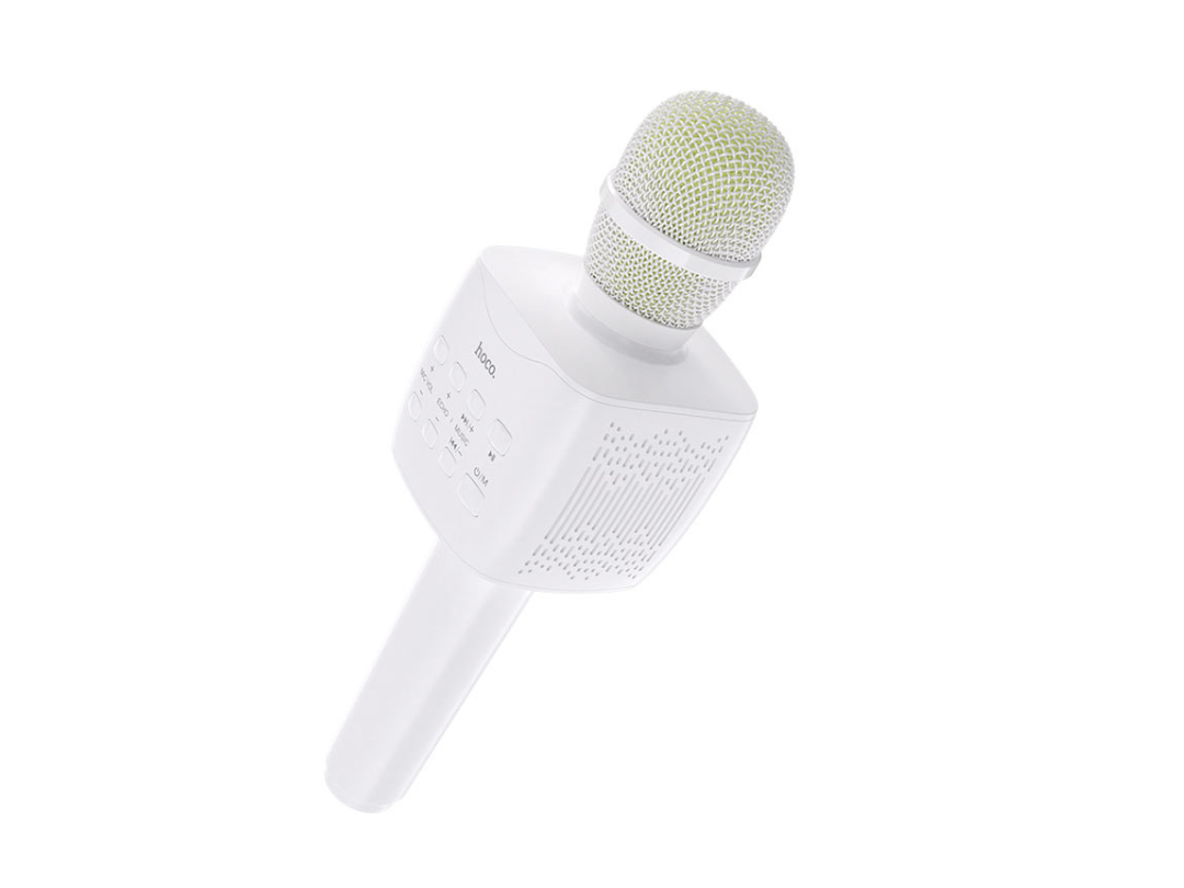 Hoco BK5 Cantando Wireless Karaoke Mic White, Bluetooth, Rechargeable Hoco BK5 Cantando Wireless Karaoke Mic White, Bluetooth, Rechargeable